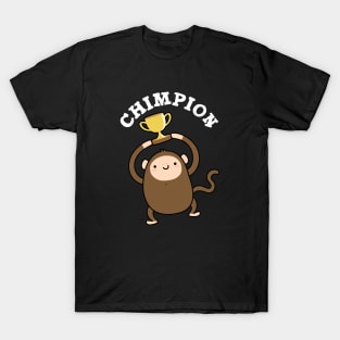 Chimpion Cute Champion Chimpanzee Pun T-Shirt